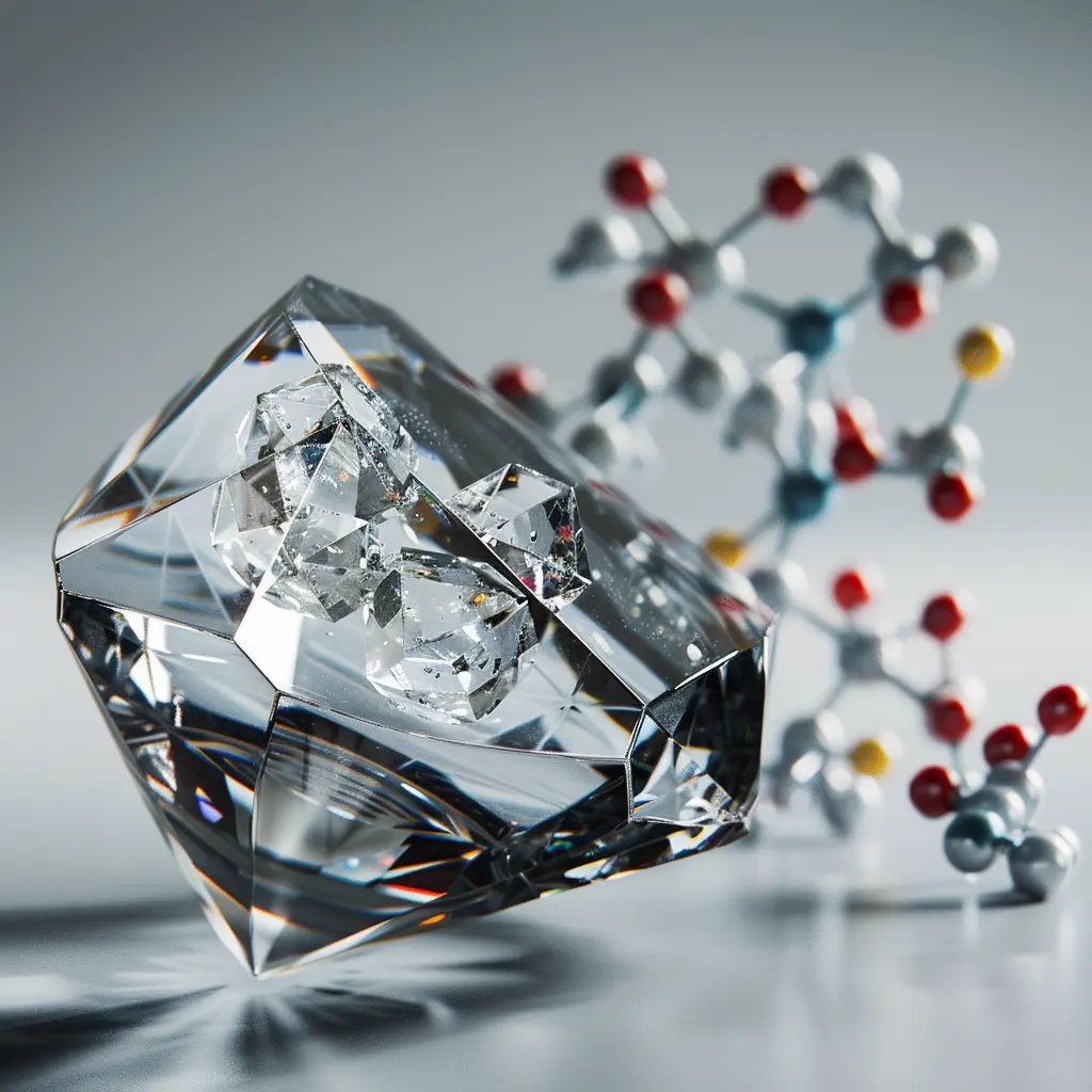 carbon-compounds-diamond-crystal-structure-front