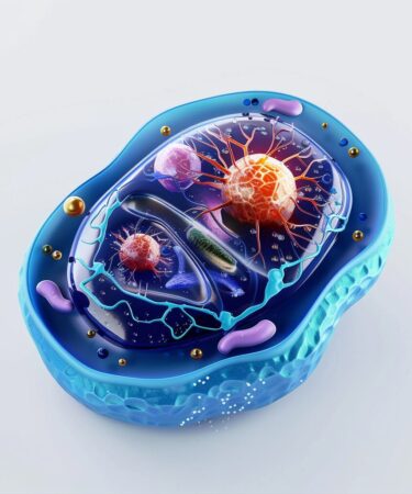 Diagram illustrating the structure and organelles of an animal cell.