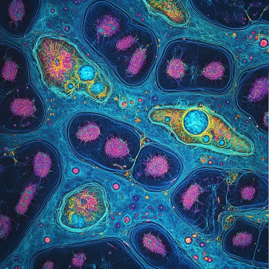 Cell organelles control protein synthesis, energy production, and transport